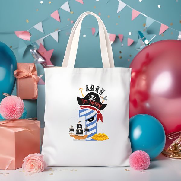 1st Birthday One Year Old - Turning 1 Pirate Kids DTF Transfer - Gift Do it Yourself Iron On Heat Press Shirt Any Material Long Lasting Full Colour