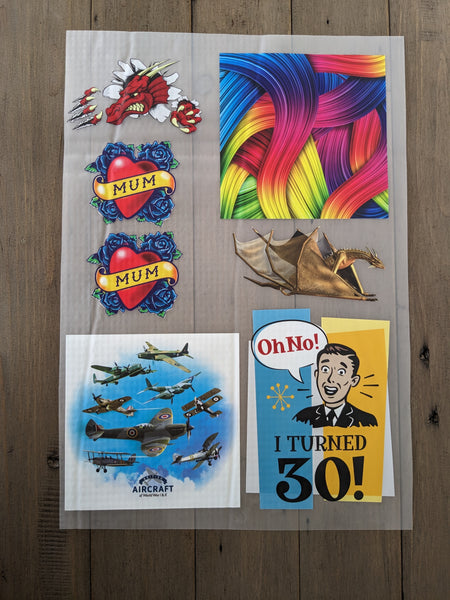 Christmas DTF Transfer - 1st Christmas Ornamental - Do it Yourself Iron On or Heat Press Hot Cold Peel T Shirt Any Material Full Colour