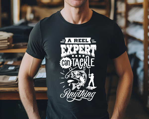 Fishing Fish Angling DTF Transfer - Tackle Anything  - Do it Yourself Iron On Heat Press Hot or Cold Peel Shirt Any Material Long Lasting Full Colour