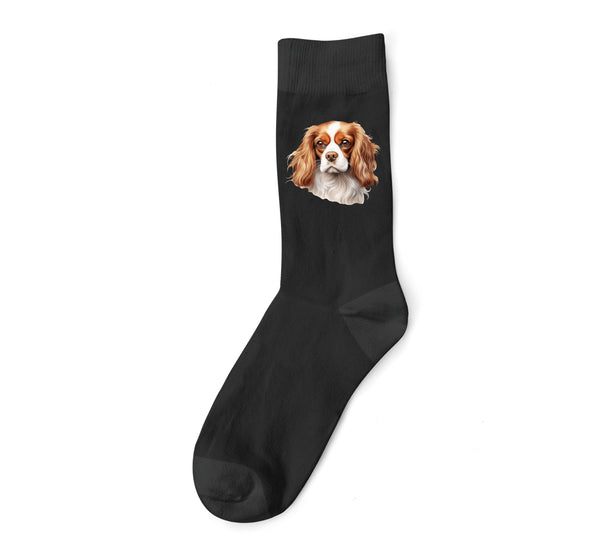 Cavalier King Charles Spaniel Dog DTF Transfer Gift Iron On Transfer Do it Yourself Heat Press for Clothing T Shirt Any Material Long Lasting (KCCS031)