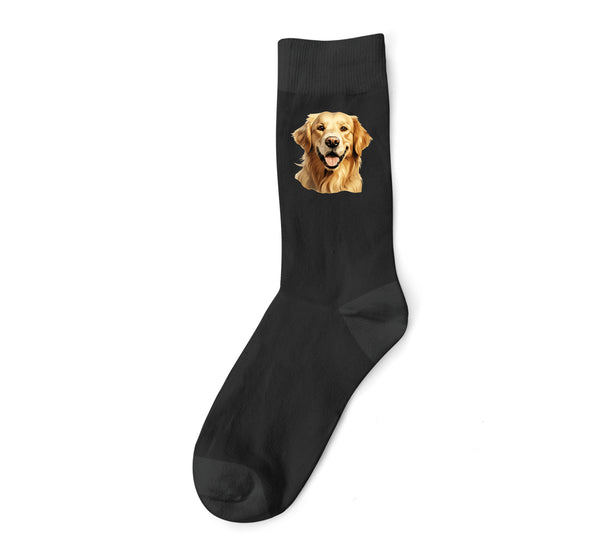 Golden Retriever Dog DTF Transfer Gift Iron On Transfer Do it Yourself Heat Press for Clothing T Shirt Any Material Long Lasting (GOLDRE063)