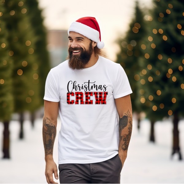 Christmas DTF Transfer - Christmas Crew - Do it Yourself Iron On or Heat Press Hot Cold Peel T Shirt Any Material Full Colour