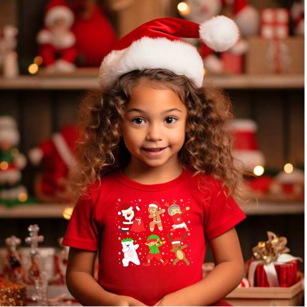 Christmas DTF Transfer - Christmas Dance - Do it Yourself Iron On or Heat Press Hot Cold Peel T Shirt Any Material Full Colour