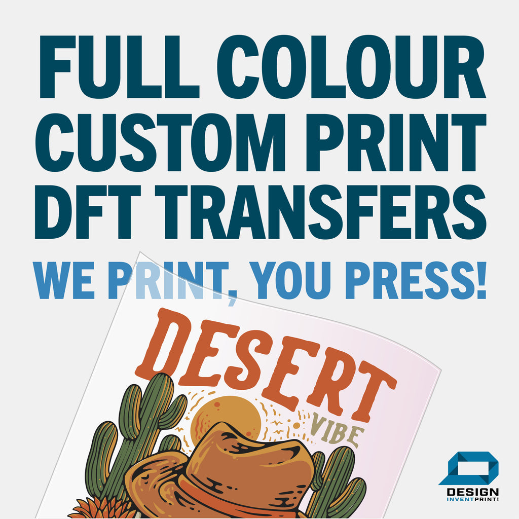 DTF Transfers Custom Printed A5 A4 A3 Metre & Half Metre 1m