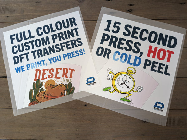 DTF Transfers Custom Printed A5 A4 A3 Metre & Half Metre 1m