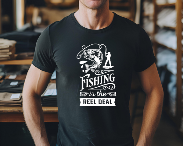 Fishing Fish Angling DTF Transfer -Good Things Come to Those that Bait - Do it Yourself Iron On Heat Press Hot or Cold Peel Shirt Any Material Long Lasting Full Colour