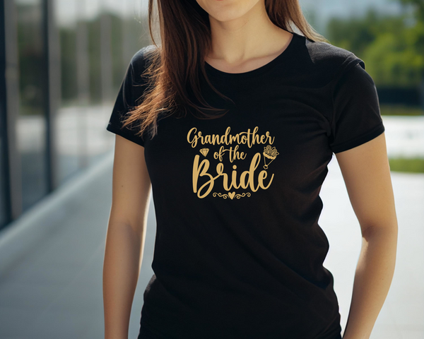 Wedding Hen Do Party DTF Transfer - Grandmother of Bride - Do it Yourself Iron On Heat Press Hot or Cold Peel Shirt Any Material Long Lasting Full Colour