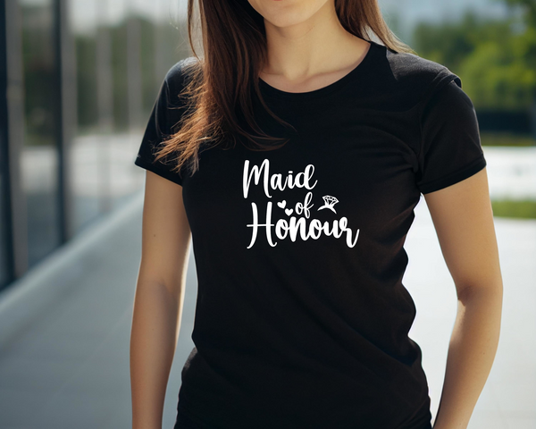 Wedding Hen Do Party DTF Transfer - Maid of Honour  - Do it Yourself Iron On Heat Press Hot or Cold Peel Shirt Any Material Long Lasting Full Colour