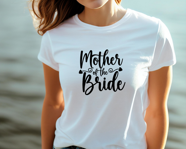 Wedding Hen Do Party DTF Transfer - Mother of Bride - Do it Yourself Iron On Heat Press Hot or Cold Peel Shirt Any Material Long Lasting Full Colour
