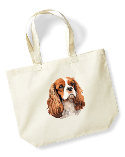 Cavalier King Charles Spaniel Dog DTF Transfer Gift Iron On Transfer Do it Yourself Heat Press for Clothing T Shirt Any Material Long Lasting (KCCS024)