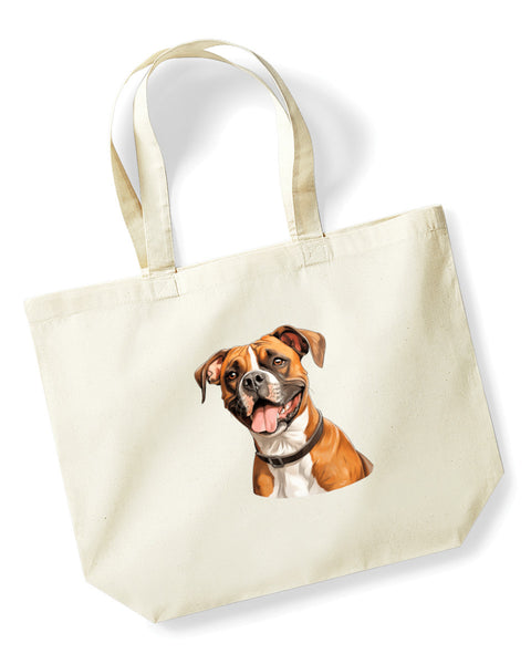 Boxer Dog DTF Transfer Gift Iron On Transfer Do it Yourself Heat Press for Clothing T Shirt Any Material Long Lasting (BOXER022)