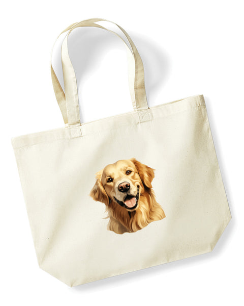 Golden Retriever Dog DTF Transfer Gift Iron On Transfer Do it Yourself Heat Press for Clothing T Shirt Any Material Long Lasting (GOLDRE063)