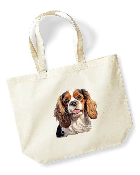 Cavalier King Charles Spaniel Dog DTF Transfer Gift Iron On Transfer Do it Yourself Heat Press for Clothing T Shirt Any Material Long Lasting (KCCS045)