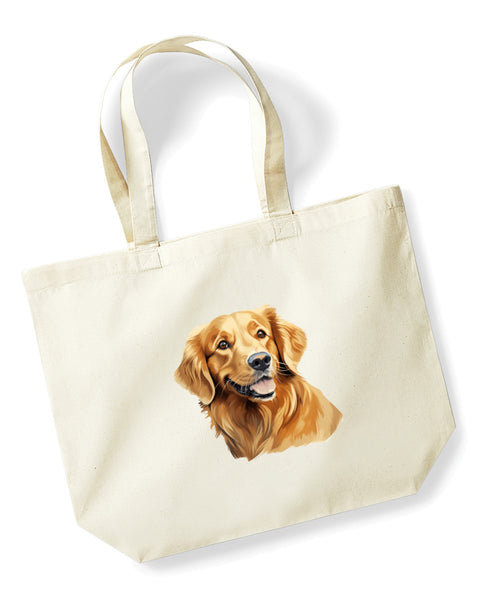 Golden Retriever Dog DTF Transfer Gift Iron On Transfer Do it Yourself Heat Press for Clothing T Shirt Any Material Long Lasting (GOLDRE064)