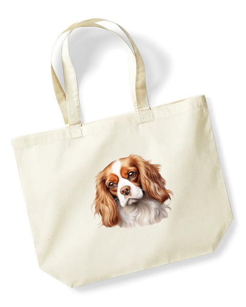 Cavalier King Charles Spaniel Dog DTF Transfer Gift Iron On Transfer Do it Yourself Heat Press for Clothing T Shirt Any Material Long Lasting (KCCS031)