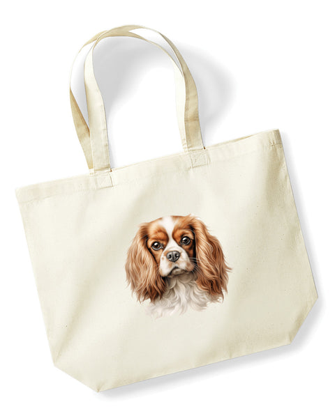 Cavalier King Charles Spaniel Dog DTF Transfer Gift Iron On Transfer Do it Yourself Heat Press for Clothing T Shirt Any Material Long Lasting (KCCS030)