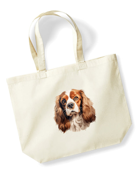 Cavalier King Charles Spaniel Dog DTF Transfer Gift Iron On Transfer Do it Yourself Heat Press for Clothing T Shirt Any Material Long Lasting (KCCS047)