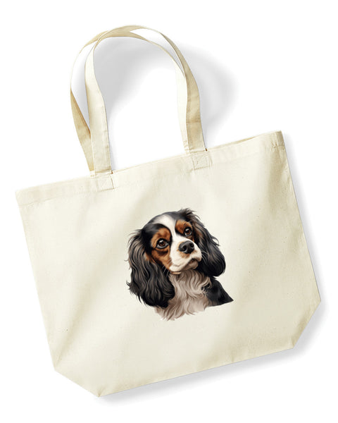 Cavalier King Charles Spaniel Dog DTF Transfer Gift Iron On Transfer Do it Yourself Heat Press for Clothing T Shirt Any Material Long Lasting (KCCS026)