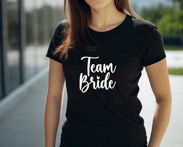 Wedding Hen Do Party DTF Transfer -Team Bride - Do it Yourself Iron On Heat Press Hot or Cold Peel Shirt Any Material Long Lasting Full Colour