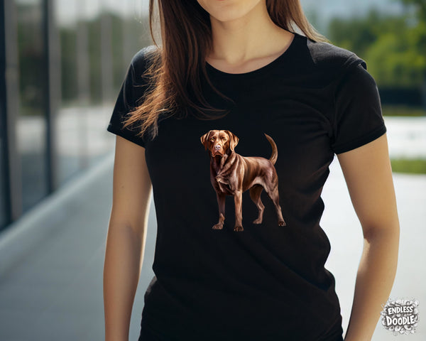 Labrador Dog DTF Transfer Gift Iron On Transfer Do it Yourself Heat Press Hot Cold Peel for Clothing T Shirt Any Material Long Lasting (LABCHOC004)