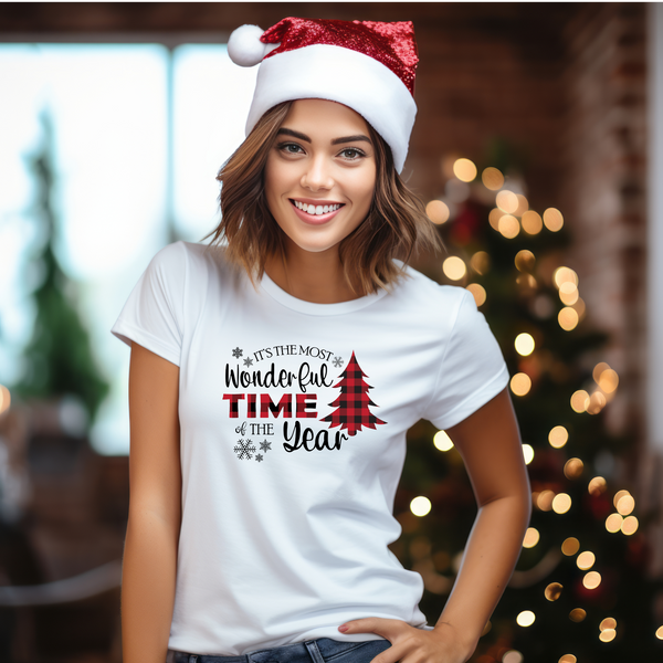 Christmas DTF Transfer - Wonderful Time of Year - Do it Yourself Iron On or Heat Press Hot Cold Peel T Shirt Any Material Full Colour