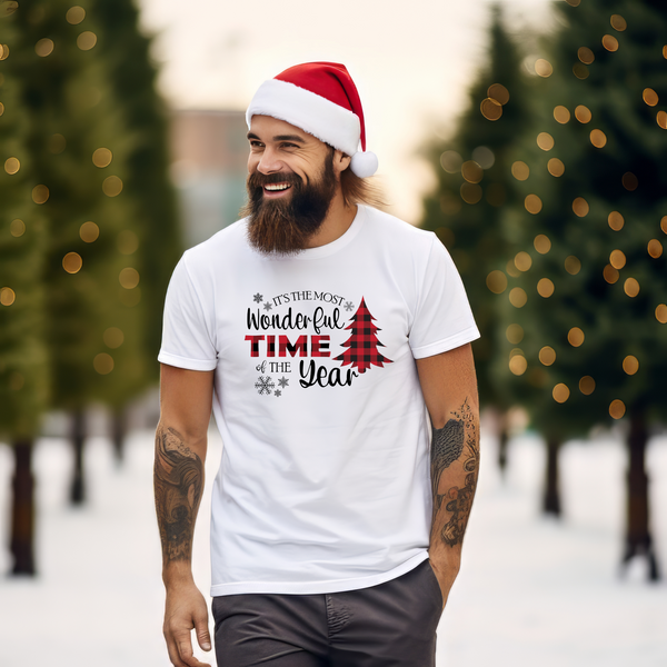 Christmas DTF Transfer - Wonderful Time of Year - Do it Yourself Iron On or Heat Press Hot Cold Peel T Shirt Any Material Full Colour