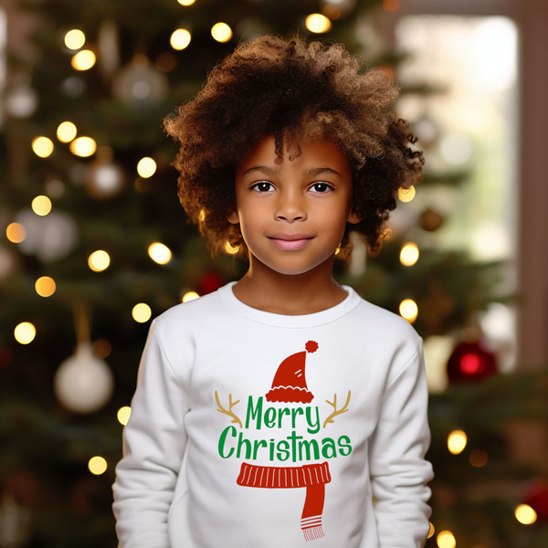 Christmas DTF Transfer - Merry Christmas 2 - Do it Yourself Iron On or Heat Press Hot Cold Peel T Shirt Any Material Full Colour