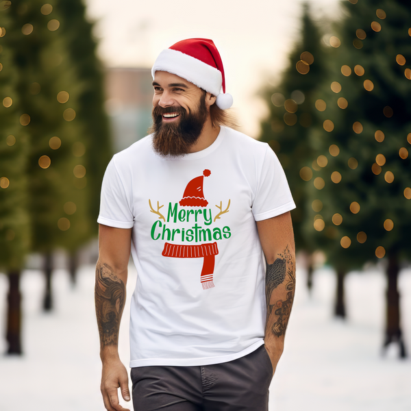 Christmas DTF Transfer - Merry Christmas 2 - Do it Yourself Iron On or Heat Press Hot Cold Peel T Shirt Any Material Full Colour