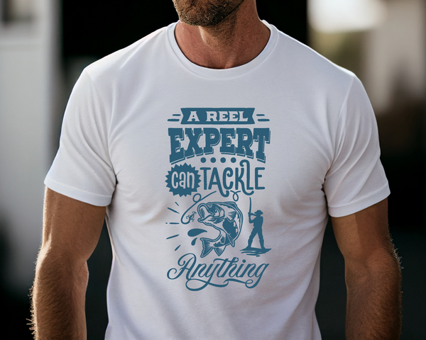 Fishing Fish Angling DTF Transfer - Tackle Anything  - Do it Yourself Iron On Heat Press Hot or Cold Peel Shirt Any Material Long Lasting Full Colour