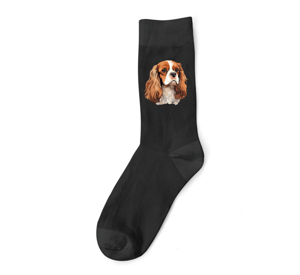 Cavalier King Charles Spaniel Dog DTF Transfer Gift Iron On Transfer Do it Yourself Heat Press for Clothing T Shirt Any Material Long Lasting (KCCS024)