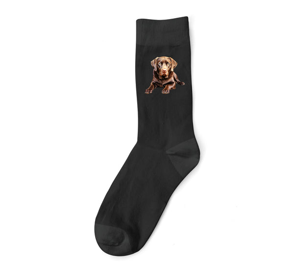 Labrador Dog DTF Transfer Gift Iron On Transfer Do it Yourself Heat Press Hot Cold Peel for Clothing T Shirt Any Material Long Lasting (LABCHOC007)
