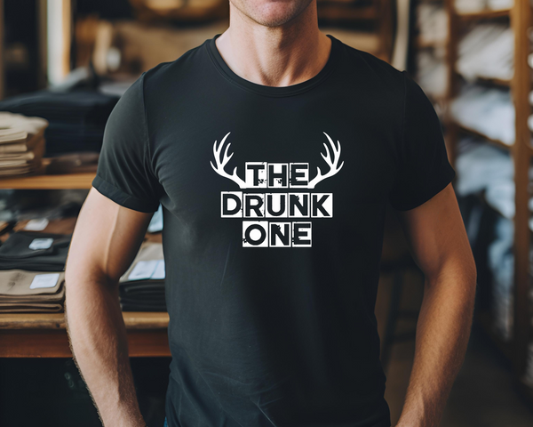 Wedding Groom Stag Do Party DTF Transfer - Drunk One - Do it Yourself Iron On Heat Press Hot or Cold Peel Shirt Any Material Long Lasting Full Colour