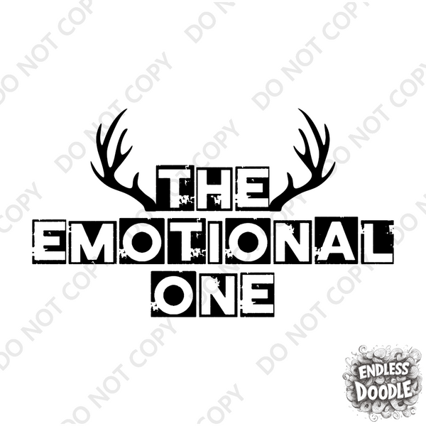 Wedding Groom Stag Do Party DTF Transfer - Emotional One - Do it Yourself Iron On Heat Press Hot or Cold Peel Shirt Any Material Long Lasting Full Colour
