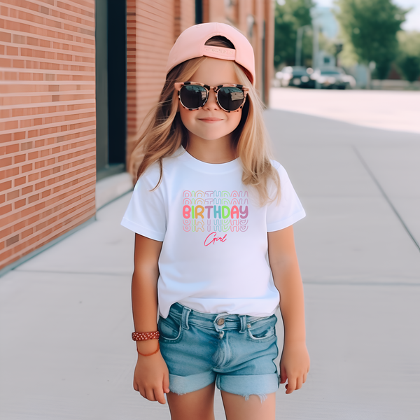Birthday Girl DTF Transfer - Gift Do it Yourself Iron On Heat Press Shirt Any Material Long Lasting Full Colour