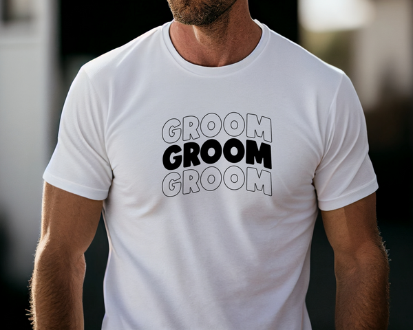 Wedding Stag Do Party DTF Transfer - Groom 4 - Do it Yourself Iron On Heat Press Hot or Cold Peel Shirt Any Material Long Lasting Full Colour