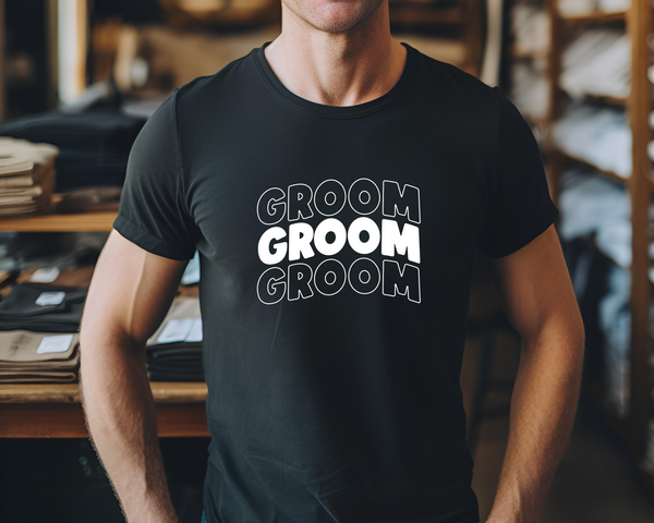 Wedding Stag Do Party DTF Transfer - Groom 4 - Do it Yourself Iron On Heat Press Hot or Cold Peel Shirt Any Material Long Lasting Full Colour