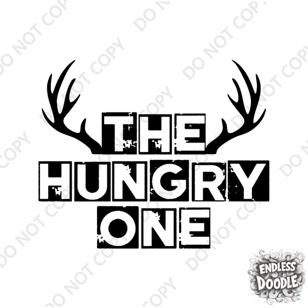 Wedding Groom Stag Do Party DTF Transfer - Hungry One - Do it Yourself Iron On Heat Press Hot or Cold Peel Shirt Any Material Long Lasting Full Colour