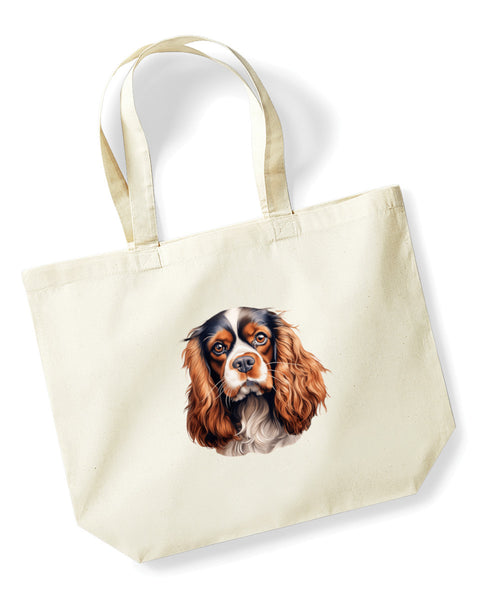 Cavalier King Charles Spaniel Dog DTF Transfer Gift Iron On Transfer Do it Yourself Heat Press for Clothing T Shirt Any Material Long Lasting (KCCS038)