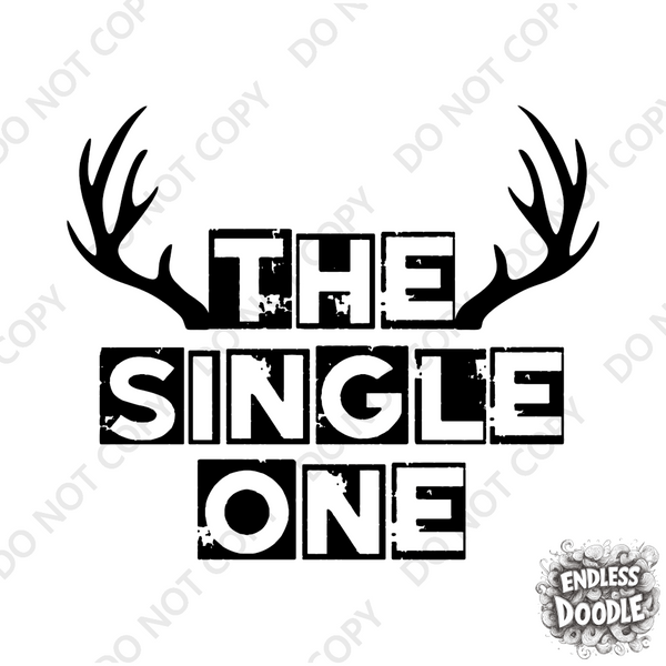 Wedding Groom Stag Do Party DTF Transfer - Single One - Do it Yourself Iron On Heat Press Hot or Cold Peel Shirt Any Material Long Lasting Full Colour