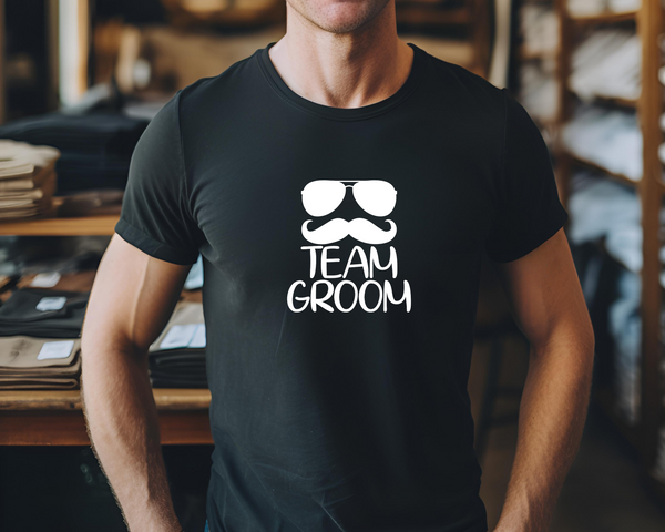 Wedding Stag Do Party DTF Transfer - Team Groom 2 - Do it Yourself Iron On Heat Press Hot or Cold Peel Shirt Any Material Long Lasting Full Colour