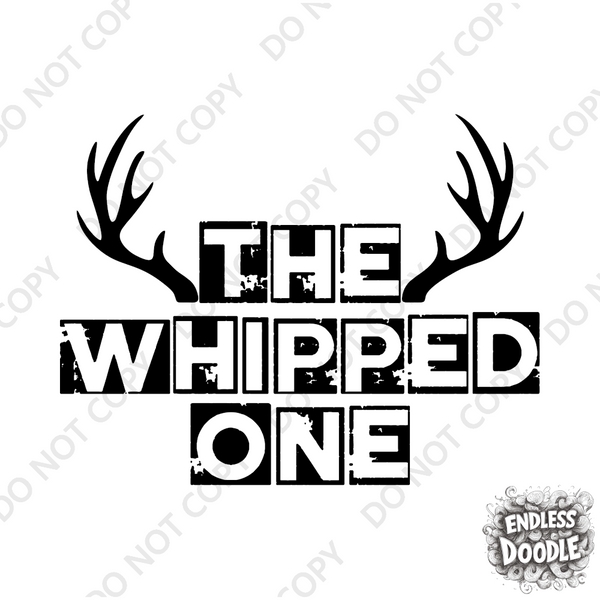 Wedding Groom Stag Do Party DTF Transfer - Whipped One - Do it Yourself Iron On Heat Press Hot or Cold Peel Shirt Any Material Long Lasting Full Colour